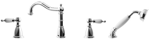 Смеситель на борт ванны Boheme Tradizionale Chrome 396 смеситель на борт ванны boheme tradizionale chrome 396
