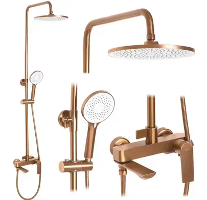Душевая стойка Rea Avalon BRUSHED COPPER REA-P2418 матовая медь душевая стойка rea avalon brushed copper rea-p2418 матовая медь
