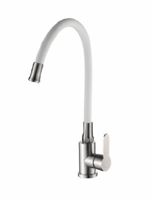 Смеситель для кухни Maxonor EM7180-8 белый/сатин смеситель для кухни maxonor em7180-8 белый/сатин