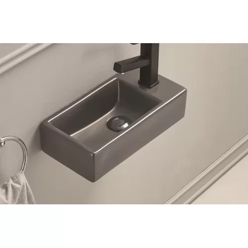 Умывальник Ceramalux 9048DLMDH 40x20 темно-серый умывальник ceramalux 9048dlmdh 40x20 темно-серый