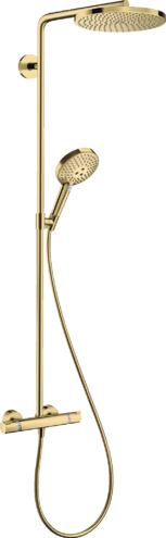 Душевые системы Hansgrohe Raindance Select S 240 Showerpipe 27633990 золото душевые системы hansgrohe raindance select s 240 showerpipe 27633990 золото