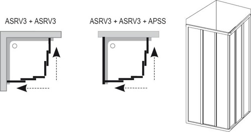 Душевой уголок Ravak Supernova ASRV3-75x80 стекло white+Transparent фото 9 душевой уголок ravak supernova asrv3-75x80 стекло white+transparent фото 9