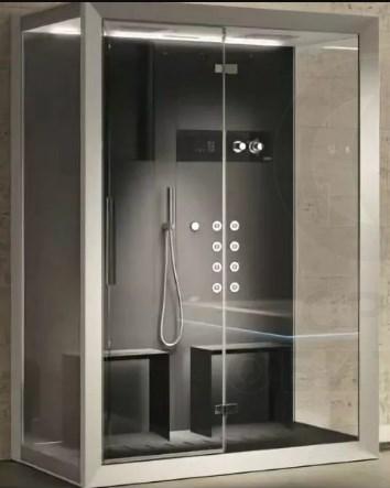 Душевая кабина Jacuzzi FRAME IN2 150x110 SX черная с турецкой баней душевая кабина jacuzzi frame in2 150x110 sx черная с турецкой баней