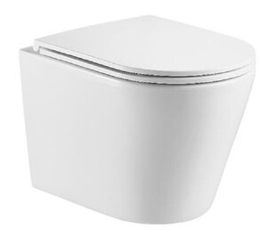 Унитаз подвесной Caprigo Trone T-1893, безободковый, сиденье микролифт, белый унитаз подвесной caprigo trone t-1893, безободковый, сиденье микролифт, белый
