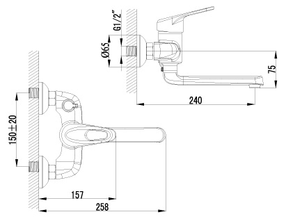 Душевой уголок Gutewetter Practic Rectan GK-401 80x75 (матовый хром/стекло матовое) фото 3 душевой уголок gutewetter practic rectan gk-401 80x75 (матовый хром/стекло матовое) фото 3