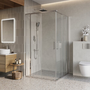 Душевой уголок BelBagno Luce 120x120 стекло прозрачное / профиль хром душевой уголок belbagno luce 120x120 стекло прозрачное / профиль хром