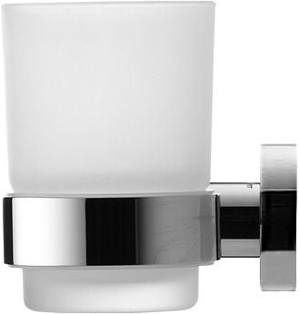 Стакан для зубных щеток Duravit D-Code 99191000 стакан слева, хром/белый стакан для зубных щеток duravit d-code 99191000 стакан слева, хром/белый