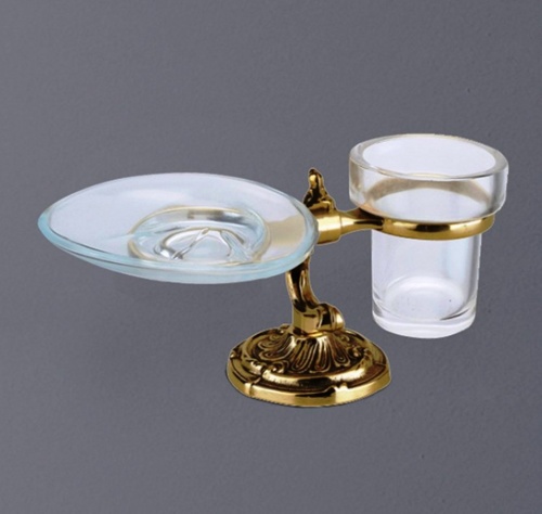 Стакан и мыльница настольные Art&Max Barocco crystal AM-1789-Br-C фото 2 стакан и мыльница настольные art&max barocco crystal am-1789-br-c фото 2