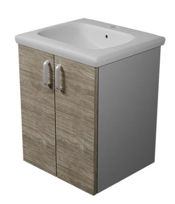 Тумба подвесная Kolpa-san Evelin OUE 80 Gray oak, серый дуб тумба подвесная kolpa-san evelin oue 80 gray oak, серый дуб