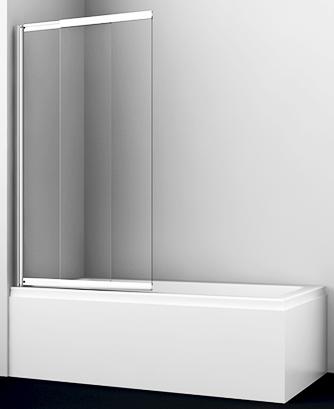 Шторка на ванну Wasserkraft Main 41S02-80 80x140 шторка на ванну wasserkraft main 41s02-80 80x140