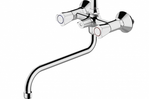 Смеситель для ванны Bravat Duo F6133186CP-LB-RUS хром смеситель для ванны bravat duo f6133186cp-lb-rus хром
