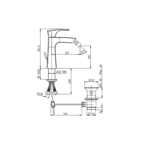 Душевой уголок Gutewetter Slide Rectan GK-863B 145x100 (бронза) фото 4 душевой уголок gutewetter slide rectan gk-863b 145x100 (бронза) фото 4