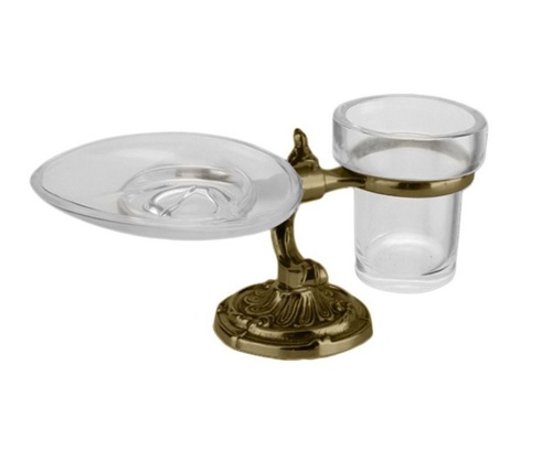 Стакан и мыльница настольные Art&Max Barocco crystal AM-1789-Br-C стакан и мыльница настольные art&max barocco crystal am-1789-br-c