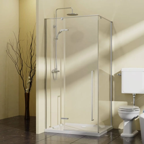 Душевой уголок Vincea Slim-N VSR-5SN9010CL 100x90 прозрачное стекло / профиль хром душевой уголок vincea slim-n vsr-5sn9010cl 100x90 прозрачное стекло / профиль хром