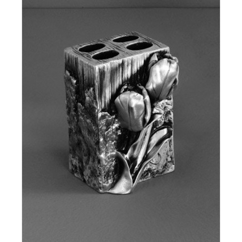 Подставка для зубных щеток Art&Max Tulip AM-B-0082B-T серебро подставка для зубных щеток art&max tulip am-b-0082b-t серебро