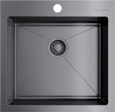 Кухонная мойка из н/с OMOIKIRI Akisame 51-GM 51x51 вороненая сталь кухонная мойка из н/с omoikiri akisame 51-gm 51x51 вороненая сталь
