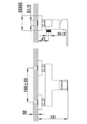Душевой уголок Gutewetter Practic Square GK-401 70x70 (матовый хром/стекло бесцветное) фото 3 душевой уголок gutewetter practic square gk-401 70x70 (матовый хром/стекло бесцветное) фото 3