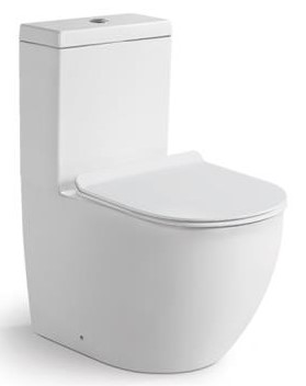 Унитаз напольный SantiLine SL-5011 37x67 безободковый белый SoftClose унитаз напольный santiline sl-5011 37x67 безободковый белый softclose