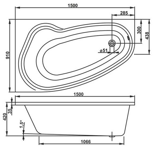Ванна акриловая Vagnerplast Briana 185x90 фото 4 ванна акриловая vagnerplast briana 185x90 фото 4