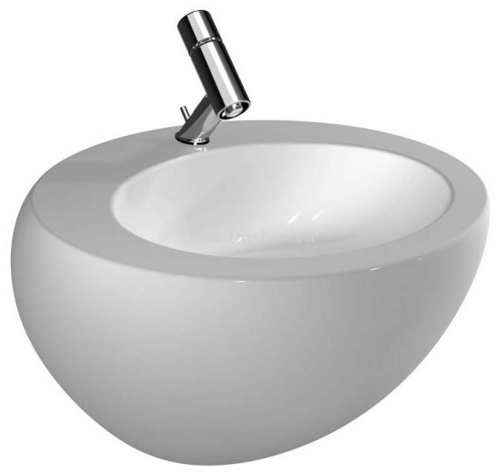 Умывальник Laufen Alessi One 8.1097.1.400.104.1 c полупьедесталом 52x52,5 умывальник laufen alessi one 8.1097.1.400.104.1 c полупьедесталом 52x52,5