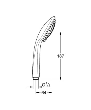 Душевая лейка Grohe Rainshower Eco 27274 LS0 фото 3 душевая лейка grohe rainshower eco 27274 ls0 фото 3