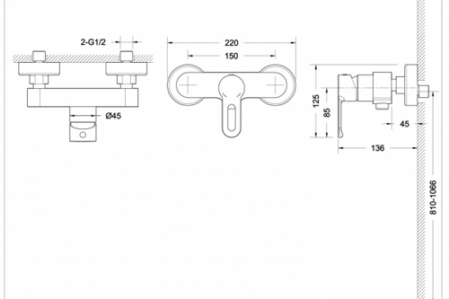 Смеситель для душа Bravat Fit F9135188CP-01-RUS фото 3 смеситель для душа bravat fit f9135188cp-01-rus фото 3