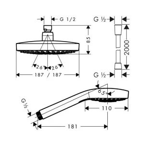 Верхний душ Hansgrohe Raindance Select S 300 2jet 27337400 фото 4 верхний душ hansgrohe raindance select s 300 2jet 27337400 фото 4