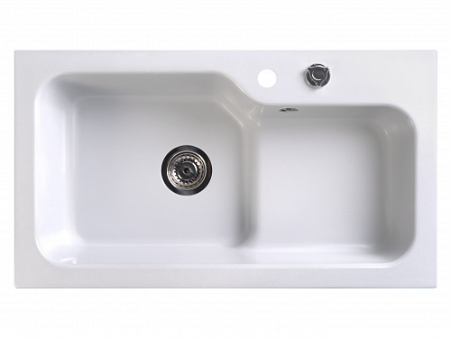Кухонная мойка Белюкс SG-REC-HALF-8045-01 Белый кварц кухонная мойка белюкс sg-rec-half-8045-01 белый кварц