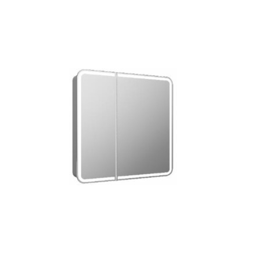 Шкаф с зеркалом Equil Soldi LED 80x80 белый шкаф с зеркалом equil soldi led 80x80 белый