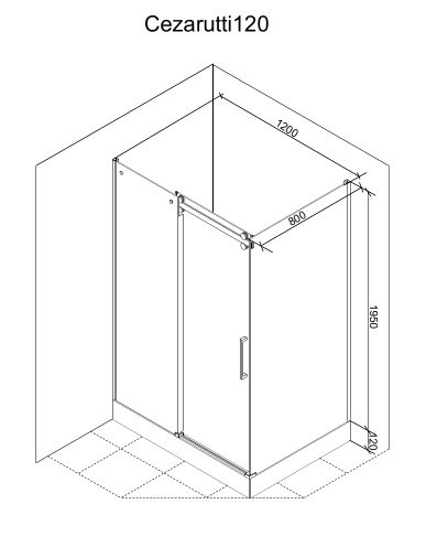 Душевой уголок Gutewetter Practic Rectan GK-422 100x90 (матовый хром/полистирол lines) фото 3 душевой уголок gutewetter practic rectan gk-422 100x90 (матовый хром/полистирол lines) фото 3