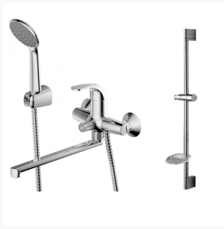 Комплект смесителей для ванны Bravat Fit F00416C 2 в 1 комплект смесителей для ванны bravat fit f00416c 2 в 1