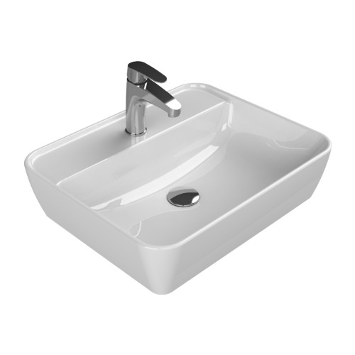 Умывальник накладной CeraStyle One 46x42 белый умывальник накладной cerastyle one 46x42 белый