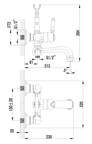 Душевой уголок Gutewetter Practic Rectan GK-402 80x75 (матовый хром/стекло бесцветное) фото 3 душевой уголок gutewetter practic rectan gk-402 80x75 (матовый хром/стекло бесцветное) фото 3