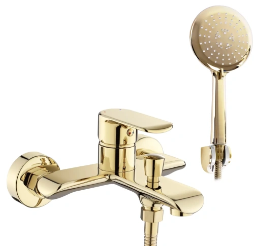 Смеситель для ванны Rea Bloom gold REA-B6389 золотой глянец смеситель для ванны rea bloom gold rea-b6389 золотой глянец