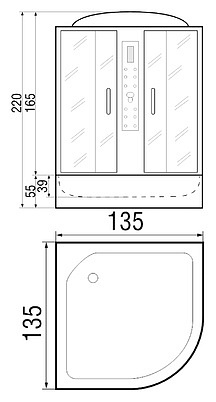 Душевая дверь Gutewetter Guwer GK-664D 245 (бронза/стекло матовое) фото 6 душевая дверь gutewetter guwer gk-664d 245 (бронза/стекло матовое) фото 6
