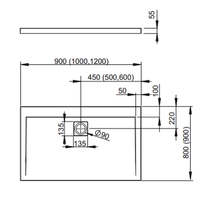 Душевой уголок Gutewetter Slide Square GK-863A 140x80 (бронза) фото 5 душевой уголок gutewetter slide square gk-863a 140x80 (бронза) фото 5