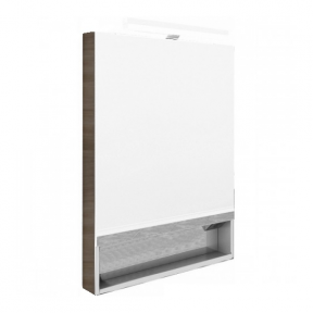 Шкаф с зеркалом Roca The Gap ZRU9302844 60 тиковое дерево шкаф с зеркалом roca the gap zru9302844 60 тиковое дерево