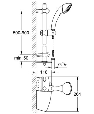 Душевой гарнитур Grohe Movario Trio 28575000 фото 3 душевой гарнитур grohe movario trio 28575000 фото 3