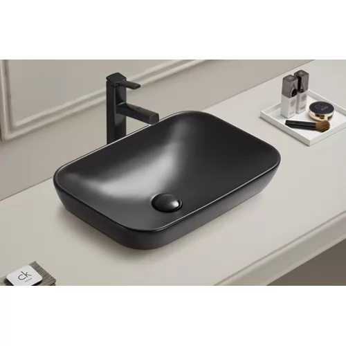 Умывальник Ceramalux E408DMB 51x33 черный матовый умывальник ceramalux e408dmb 51x33 черный матовый